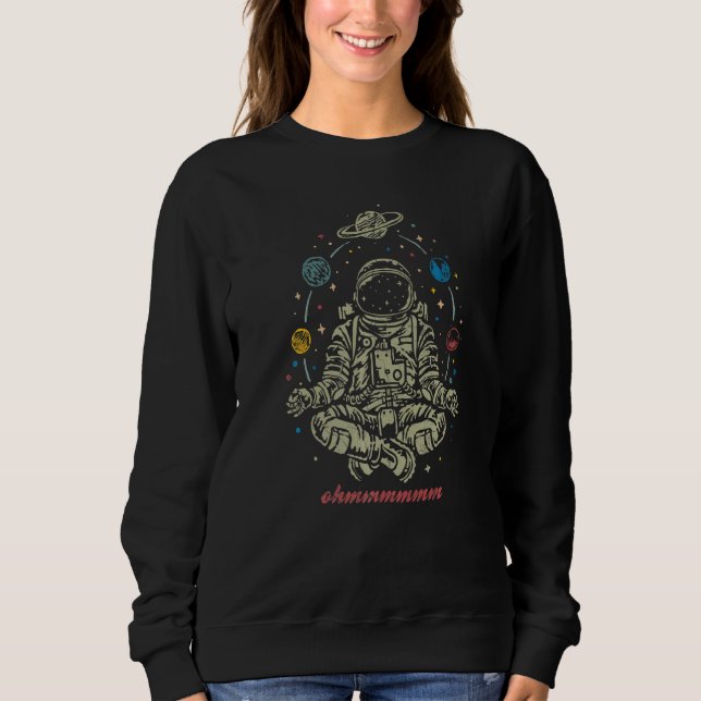 Moletom Astronaut And Planets For Yoga Fans (Frente)