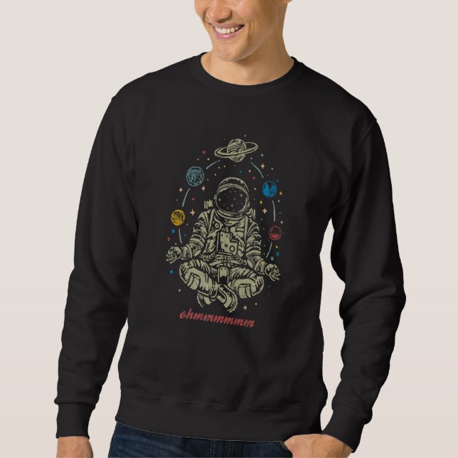 Moletom Astronaut And Planets For Yoga Fans (Frente)