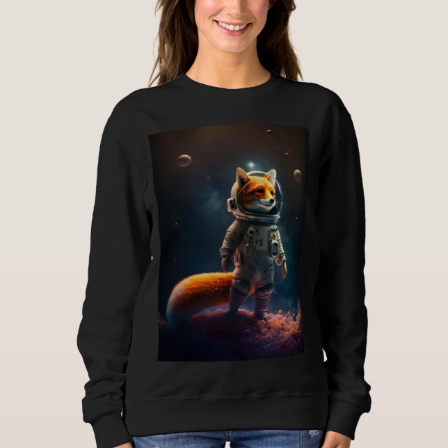 Moletom Astronaut Fox In Space (Frente)