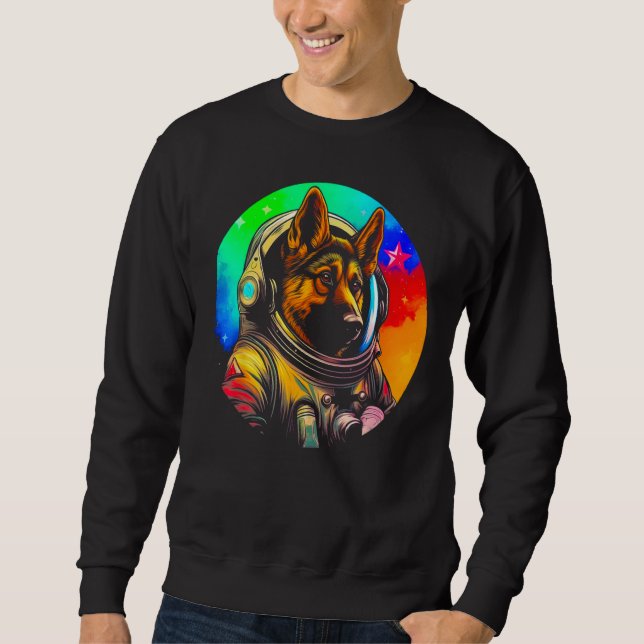 Moletom Astronaut German Shepherd Dog (Frente)