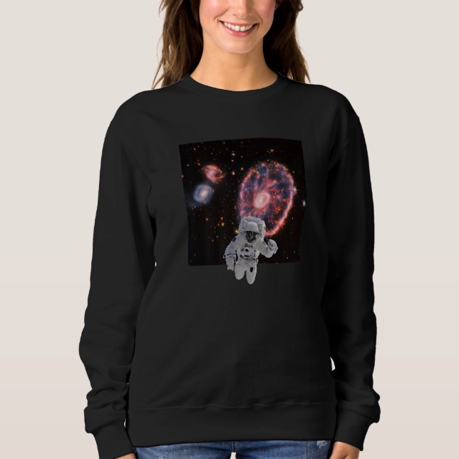 Moletom Astronaut in Cartwheel Galaxy Webb Space Telescope (Frente)