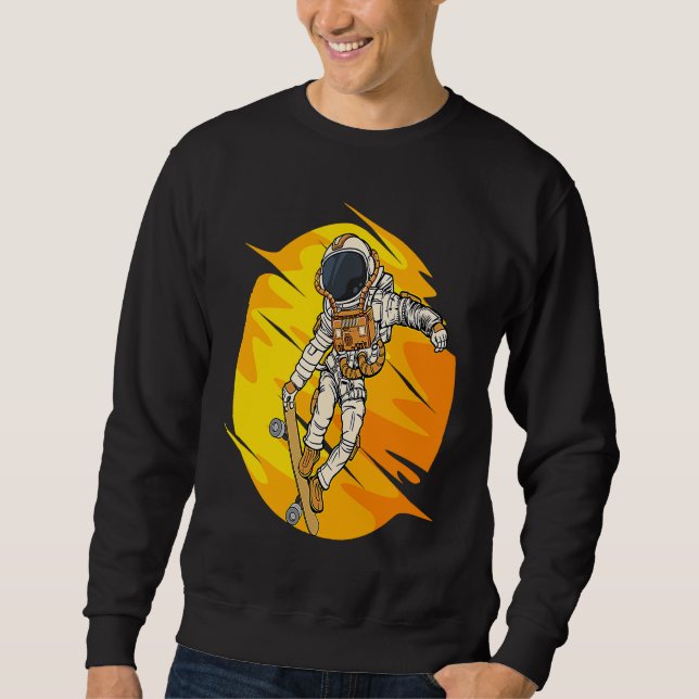 Moletom Astronaut Patins Patinação Espaço Cosmos Astronau (Frente)