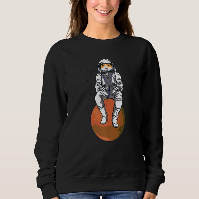Moletom Astronaut Pig Graphic Guinea Pig Owner Pet Cavy An (Frente)