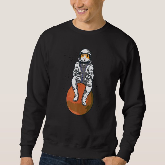 Moletom Astronaut Pig Graphic Guinea Pig Owner Pet Cavy An (Frente)