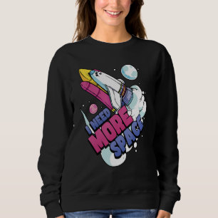 Moletom Astronaut Space Galaxy Explorer Preciso De Mais Es
