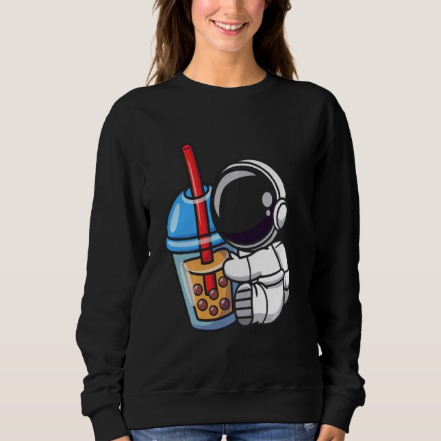 Moletom Astronauta Boba Bubble Tea (Frente)