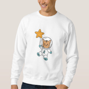 Moletom Astronauta Cat Planet Moon Star Space