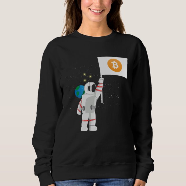 Moletom Astronauta Cripto Criptomoedas Negociante de Cript (Frente)