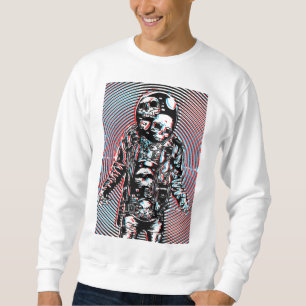 Moletom Astronauta da Caveira Cósmica em Arte Hipnótica