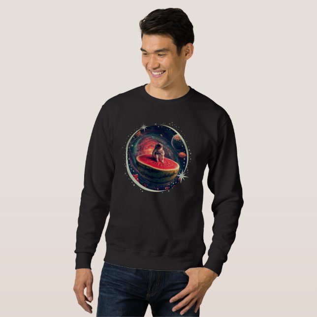 Moletom Astronauta de Melancia Espacial (Frente Completa)