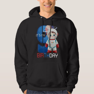 Moletom Astronauta de Nove Aniversários do Little Space Bo