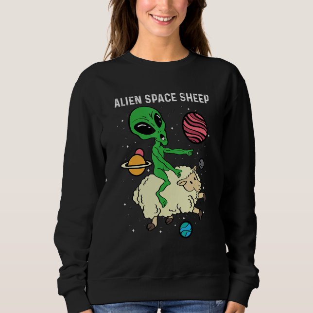 Moletom Astronauta De Ovinos Ou Piloto De Espaço De aliení (Frente)