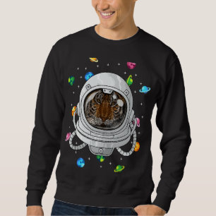 Moletom Astronauta De Tigre Profundo No Universo Cósmico E