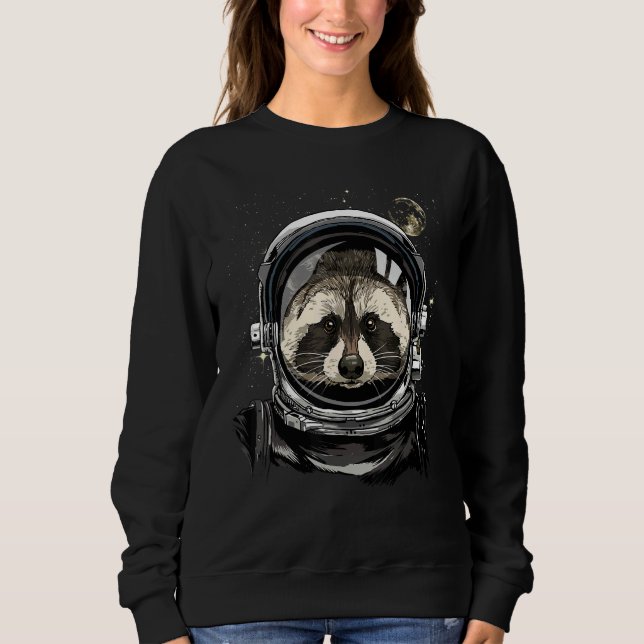 Moletom Astronauta do Espaço Exterior Mapache Face Panda L (Frente)