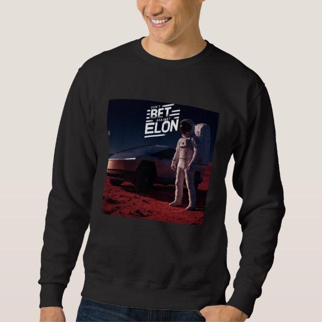 Moletom Astronauta em Marte com Caminhão Elétrico Futurist (Frente)
