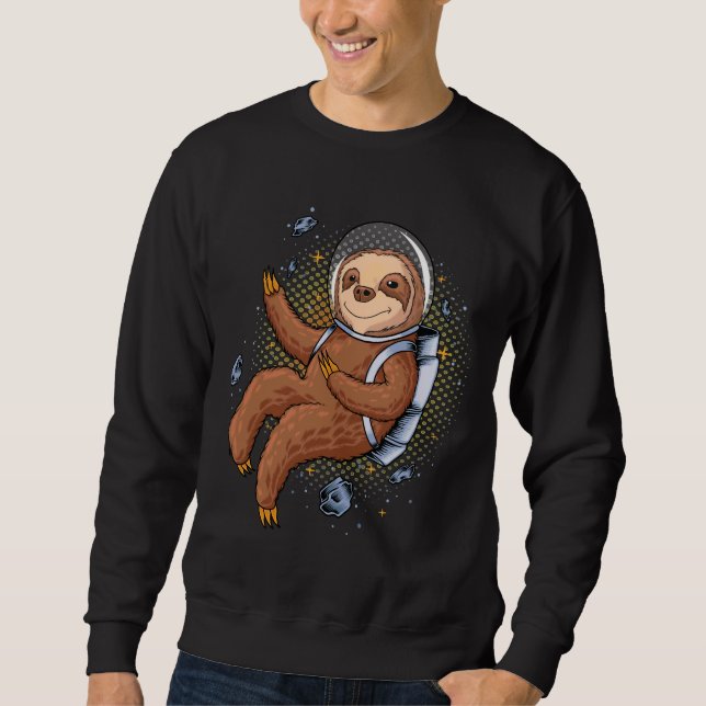 Moletom Astronauta Engraçado Sloth (Frente)