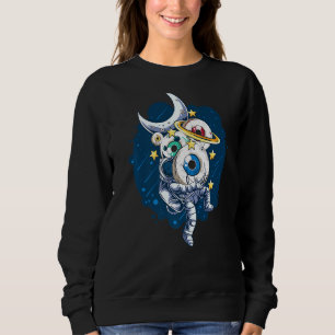 Moletom Astronauta Espacial Astronauta Eyeball Planeta