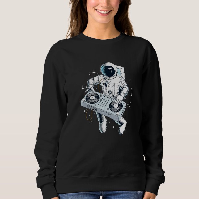 Moletom Astronauta Espacial DJ Disco Jockey Graphic Coo (Frente)