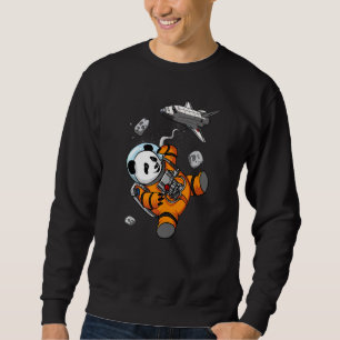 Moletom Astronauta Espacial Panda Bear Crianças Meninas Me