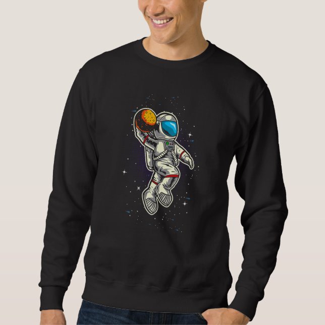Moletom Astronauta Fazer Enterrada Na Lua Piada Basquete P (Frente)