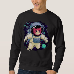 Moletom Astronauta Gato Colorido