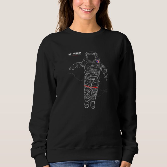 Moletom Astronauta International Space Station Art Illustr (Frente)