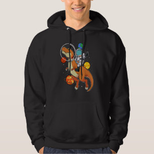 Moletom Astronauta Montando Astronomia Espacial Dinossauro