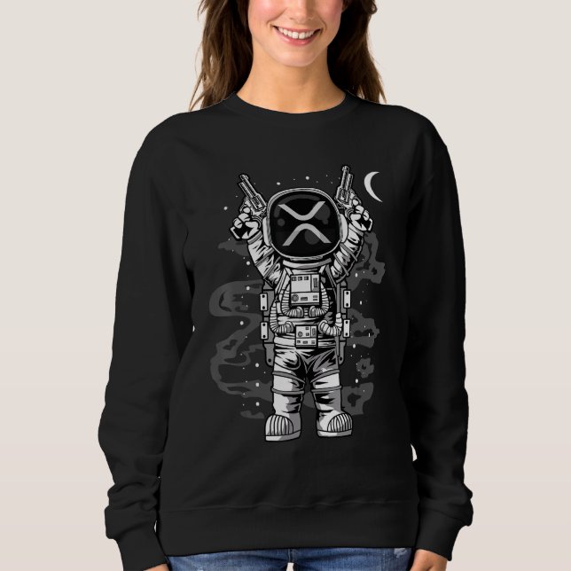 Moletom Astronauta Ripple Coin Xrp Para O Token De Cripto  (Frente)