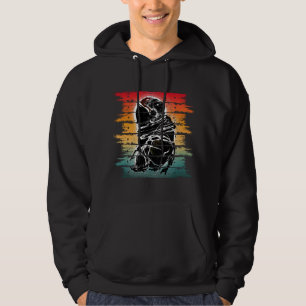 Moletom Astronauta Vintage Preto E Branco