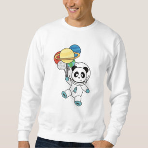 Moletom Astronautas Pandas Planeta Terra Espaço