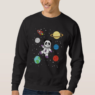 Moletom Astronautas Pandas Planeta Terra Espaço