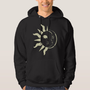 Moletom Astronomia do Sol e da Lua Rosto Boêmico Tee Hippi