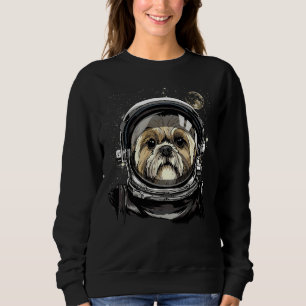 Moletom Astronomia Espacial de Exploração do Cão Shih Tzu