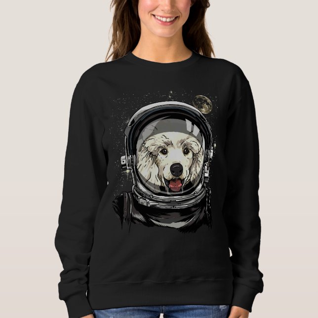 Moletom Astronomia Espacial de Exploração do Poodle Dog (Frente)