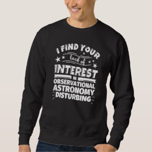 Moletom Astronomia observacional sem interesse