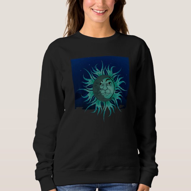 Moletom Astronomy Celestial Bodies Sun Moon Boho Astrology (Frente)