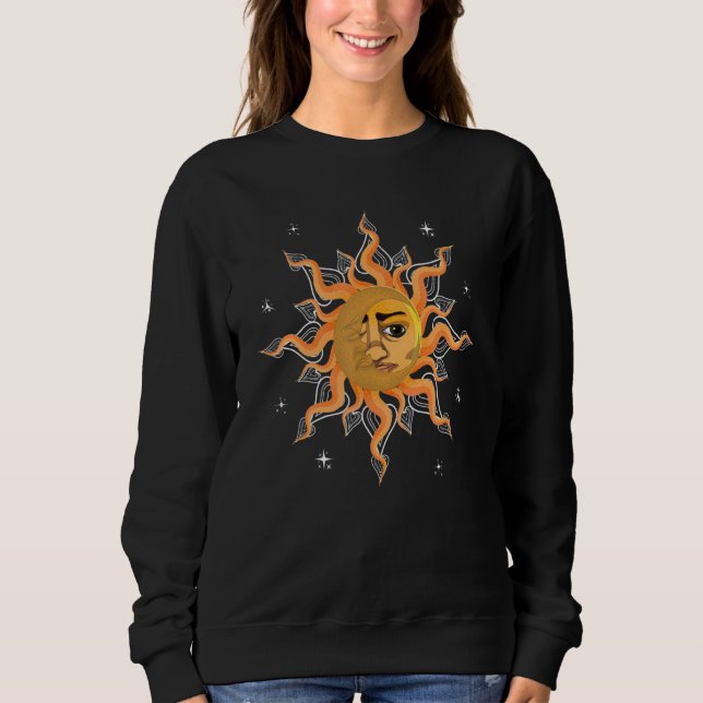 Moletom Astronomy Celestial Body Boho Aesthetic Sun Moon A (Frente)