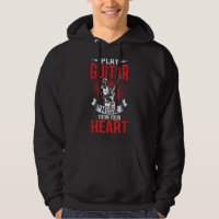 Ataques de guitarrista de roupas de violão