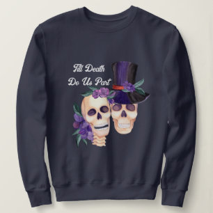 Moletom Até A Morte Nos Partir De Hoodie, Halloween Skulls
