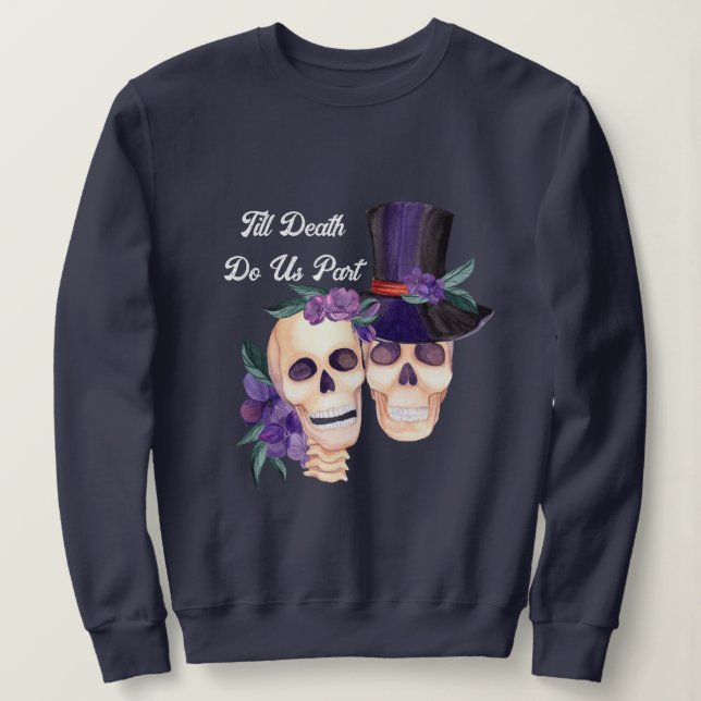 Moletom Até A Morte Nos Partir De Hoodie, Halloween Skulls (Frente do Design)