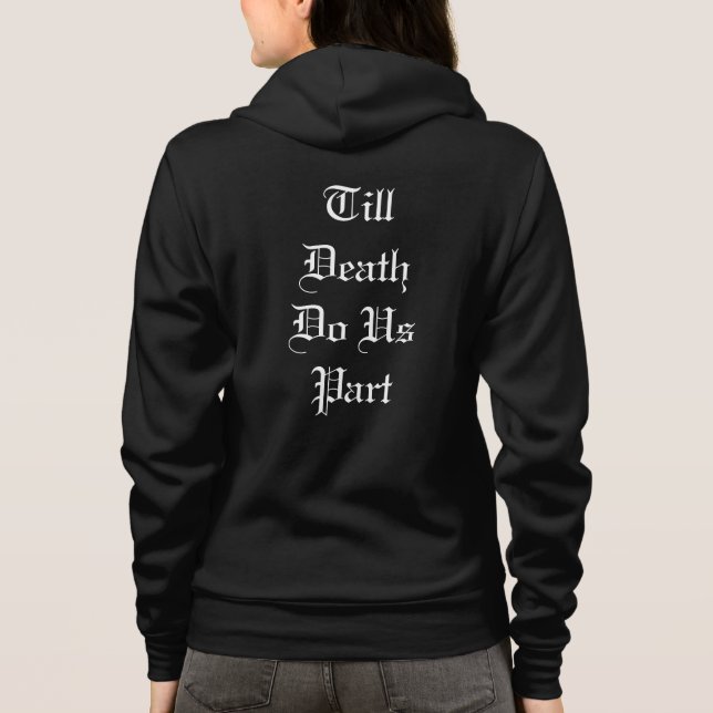 Moletom Até a morte nos separe de Hoodie - preto (Verso)