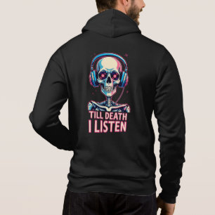 Moletom Até a morte, ouço - Skeleton Audiophile