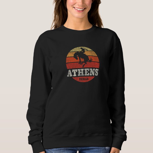 Moletom Atenas TX Vintage País Oeste (Frente)