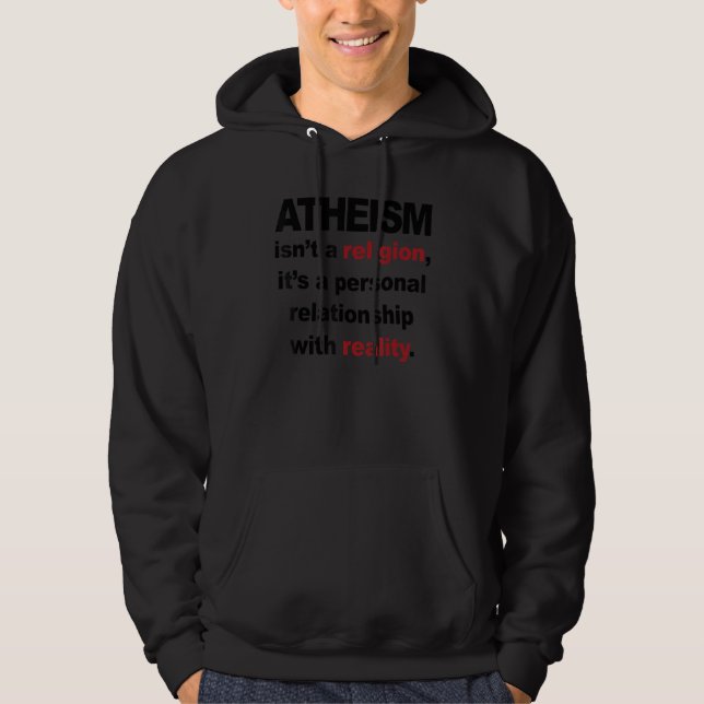 Moletom Atheism Isn't A Religion It's A Personal Relations (Frente)