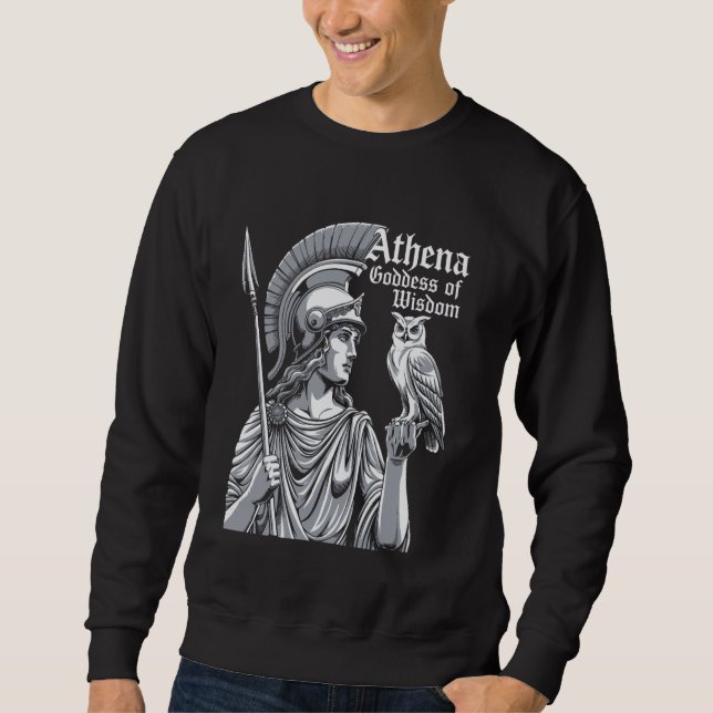 Moletom Athena Deusa dos Olimpíadas da Sabedoria Grego Ant (Frente)