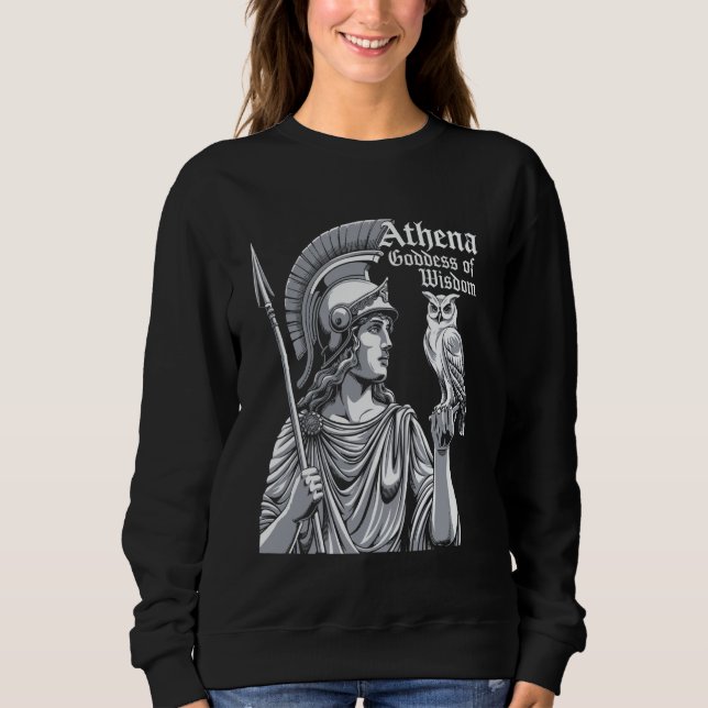 Moletom Athena Deusa dos Olimpíadas da Sabedoria Grego Ant (Frente)