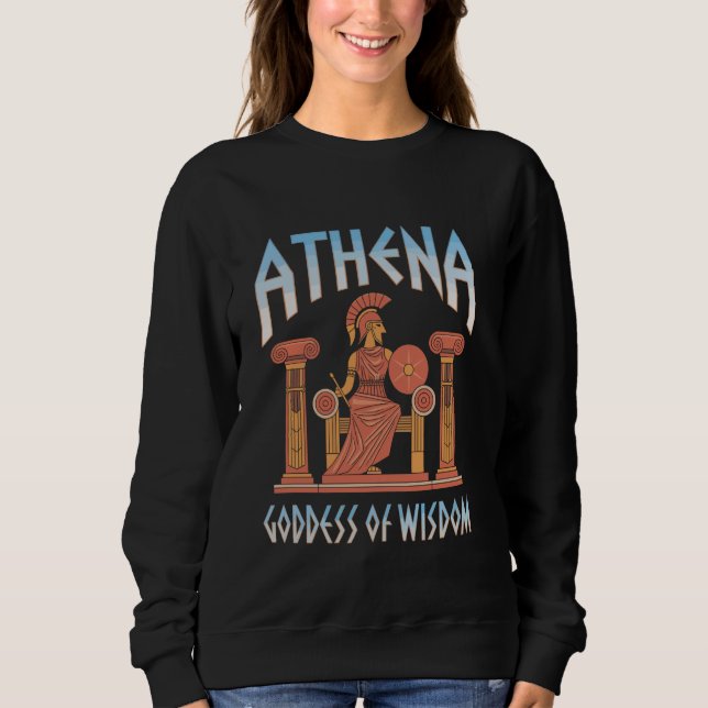 Moletom Athena Deusa dos Olimpíadas da Sabedoria Grego Ant (Frente)