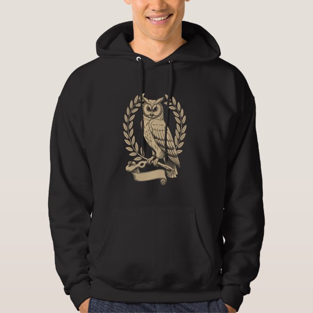 Moletom Athena Owl Deusa Grega Antiga Mitologia Grega M (Frente)