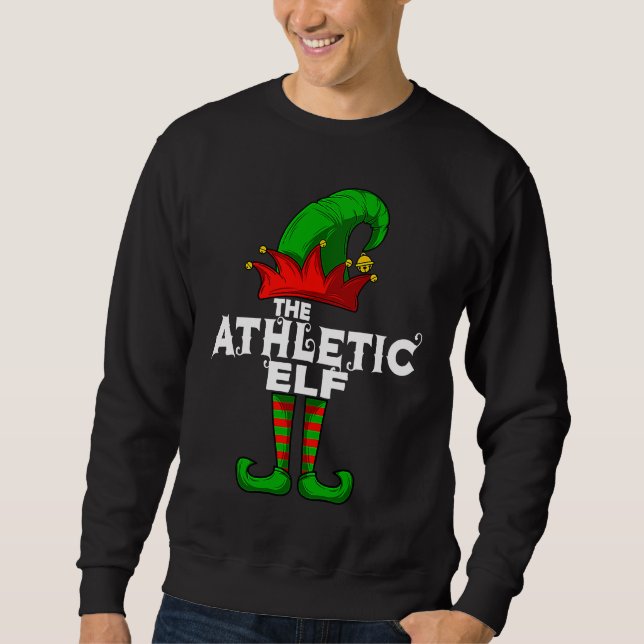 Moletom ATHLETIC Elf Family Christmas Group Matching PJ (Frente)