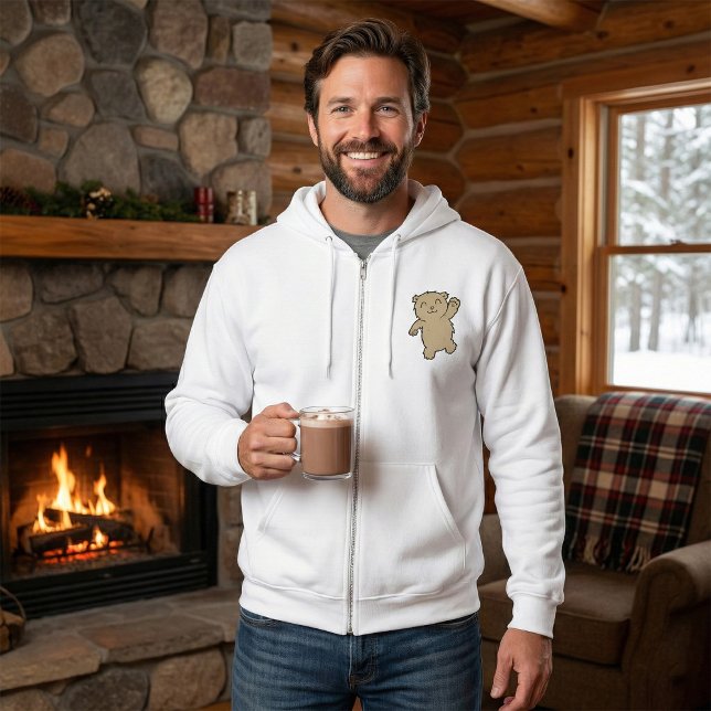 Moletom Ativando um Urso Sorridente Adorável (Criador carregado)